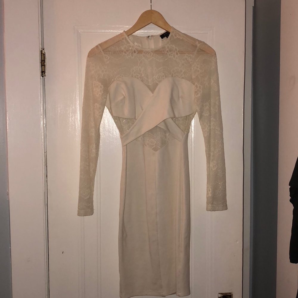 White lace dress
